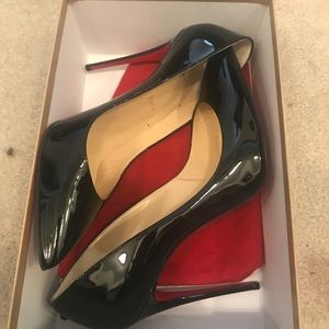 Authentic black Christian louboutin pigalle